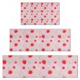 thumbnail image 1 of Strawberry Plants Fruit Daisy Pink Pattern Kitchen Rugs Sets Of 3,Kitchen Runner Rugs Non Skid Washable,Decorative Kitchen Floor Mats for Kitchen,Sink,Laundry,17"x30"+ 17"x47" + 17"x59", 1 of 6