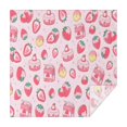 thumbnail image 1 of Strawberry Plants Fruit Dessert Milk Square Tablecloth,Waterproof Square Table Cover,Wipeable Spillproof Washable Table Cover for Home Kitchen Party Decor 60"x60"(152x152cm), 1 of 6
