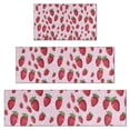 thumbnail image 1 of Strawberry Plants Fruit Dot Pink Pattern Kitchen Rugs Sets Of 3,Kitchen Runner Rugs Non Skid Washable,Decorative Kitchen Floor Mats for Kitchen,Sink,Laundry,17"x30"+ 17"x47" + 17"x59", 1 of 6