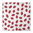 thumbnail image 1 of Strawberry Plants Fruit Dot White Pattern Square Fitted Tablecloth with Elastic Edge,Square Table Cover,Washable Elastic Table Cover for Home Kitchen Party Decor 34"x34", 1 of 6