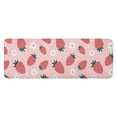 thumbnail image 1 of Strawberry Plants Fruit Flowe Kitchen Rug Mat,Kitchen Runner Rugs Non Skid Washable,Decorative Kitchen Floor Mats for Kitchen,Sink,Laundry,17"x47.2", 1 of 7
