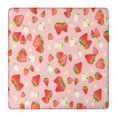 thumbnail image 1 of Strawberry Plants Fruit Flowe Square Fitted Tablecloth with Elastic Edge,Square Table Cover,Washable Elastic Table Cover for Home Kitchen Party Decor 36"x36", 1 of 6