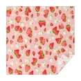 thumbnail image 1 of Strawberry Plants Fruit Flowe Square Tablecloth,Waterproof Square Table Cover,Wipeable Spillproof Washable Table Cover for Home Kitchen Party Decor 42"X42"(107x107cm), 1 of 6