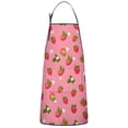 thumbnail image 1 of Strawberry Plants Fruit Flower Apron-Garden Aprons for Women with Pockets-Cotton Linen Waterproof Kitchen Cooking Gardening Aprons Adjustable for Kitchen,Cooking,BBQ and Salon 33x27 Inch, 1 of 7