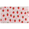 thumbnail image 1 of Strawberry Plants Fruit Flower Bow Door Rugs,Washable Non Slip Door Mats Indoor,Decorative Door Mats,Entry Mat Indoor for Entrance,Bedroom,Kitchen,Bathroom,17"x30", 1 of 6