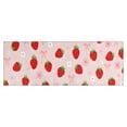 thumbnail image 1 of Strawberry Plants Fruit Flower Bow Kitchen Rug Mat,Kitchen Runner Rugs Non Skid Washable,Decorative Kitchen Floor Mats for Kitchen,Sink,Laundry,17"X47", 1 of 5