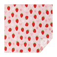 thumbnail image 1 of Strawberry Plants Fruit Flower Bow Square Tablecloth,Waterproof Square Table Cover,Wipeable Spillproof Washable Table Cover for Home Kitchen Party Decor 42"X42"(107x107cm), 1 of 6