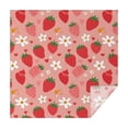 thumbnail image 1 of Strawberry Plants Fruit Flower Heart Square Tablecloth,Waterproof Square Table Cover,Wipeable Spillproof Washable Table Cover for Home Kitchen Party Decor 52"x52"(132x132cm), 1 of 6
