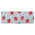 thumbnail image 1 of Strawberry Plants Fruit Flower Kitchen Rug Mat,Kitchen Runner Rugs Non Skid Washable,Decorative Kitchen Floor Mats for Kitchen,Sink,Laundry,17"x47.2", 1 of 7