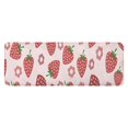 thumbnail image 1 of Strawberry Plants Fruit Flower Kitchen Rug Mat,Kitchen Runner Rugs Non Skid Washable,Decorative Kitchen Floor Mats for Kitchen,Sink,Laundry,17"x47.2", 1 of 7