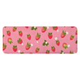 thumbnail image 1 of Strawberry Plants Fruit Flower Kitchen Rug Mat,Kitchen Runner Rugs Non Skid Washable,Decorative Kitchen Floor Mats for Kitchen,Sink,Laundry,17"x47.2", 1 of 7