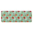 thumbnail image 1 of Strawberry Plants Fruit Flower Leaf Green Pattern Kitchen Rug Mat,Kitchen Runner Rugs Non Skid Washable,Decorative Kitchen Floor Mats for Kitchen,Sink,Laundry,17"x47.2", 1 of 7