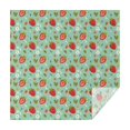 thumbnail image 1 of Strawberry Plants Fruit Flower Leaf Green Pattern Square Tablecloth,Waterproof Square Table Cover,Wipeable Spillproof Washable Table Cover for Home Kitchen Party Decor 60"x60"(152x152cm), 1 of 6