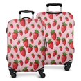 thumbnail image 1 of Strawberry Plants Fruit Flower Pink Pattern Luggage Cover Fashion Suitcase Cover Baggage Covers Fit 25-28 Inch Luggage (Go Travel), 1 of 5