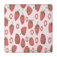 thumbnail image 1 of Strawberry Plants Fruit Flower Square Fitted Tablecloth with Elastic Edge,Square Table Cover,Washable Elastic Table Cover for Home Kitchen Party Decor 34"x34", 1 of 6