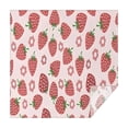 thumbnail image 1 of Strawberry Plants Fruit Flower Square Tablecloth,Waterproof Square Table Cover,Wipeable Spillproof Washable Table Cover for Home Kitchen Party Decor 42"X42"(107x107cm), 1 of 6