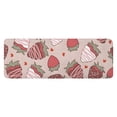 thumbnail image 1 of Strawberry Plants Fruit Heart Beige Pattern Kitchen Rug Mat,Kitchen Runner Rugs Non Skid Washable,Decorative Kitchen Floor Mats for Kitchen,Sink,Laundry,17"x47.2", 1 of 7