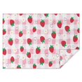 thumbnail image 1 of Strawberry Plants Fruit Heart Daisy Checkered Rectangle Tablecloth 60"x84",Waterproof Polyester Rectangle Table Cloth, Wipeable Spillproof Polyester Tablecloth for Dining, Camping, Indoor and Outdoor, 1 of 5