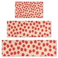 thumbnail image 1 of Strawberry Plants Fruit Heart Kitchen Rugs Sets Of 3,Kitchen Runner Rugs Non Skid Washable,Decorative Kitchen Floor Mats for Kitchen,Sink,Laundry,17"x30"+ 17"x47" + 17"x59", 1 of 6