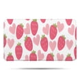 thumbnail image 1 of Strawberry Plants Fruit Heart White Pattern Bathroom Rugs Mat,Non Slip Microfiber Bathroom Rug,Rubber Backing,Soft Bathroom Mats for Bathroom Floor,Tub and Shower,17x30in(43x75cm), 1 of 5