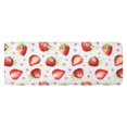 thumbnail image 1 of Strawberry Plants Fruit Heart White Pattern Kitchen Rug Mat,Kitchen Runner Rugs Non Skid Washable,Decorative Kitchen Floor Mats for Kitchen,Sink,Laundry,17"x47.2", 1 of 7