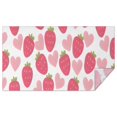 thumbnail image 1 of Strawberry Plants Fruit Heart White Pattern Rectangle Tablecloth 60"x102",Waterproof Polyester Rectangle Table Cloth, Wipeable Spillproof Polyester Tablecloth for Dining, Camping, Indoor and Outdoor, 1 of 6