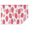 thumbnail image 1 of Strawberry Plants Fruit Heart White Pattern Rectangle Tablecloth 60"x84",Waterproof Polyester Rectangle Table Cloth, Wipeable Spillproof Polyester Tablecloth for Dining, Camping, Indoor and Outdoor, 1 of 5