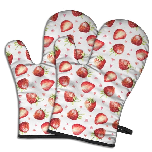 Strawberry Plants Fruit Heart White Pattern Shower Curtain OneSize ,Bathroom Decorative Shower Curtains Set with 12 Hooks,Modern Waterproof Washable Shower Curtain