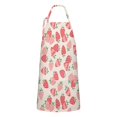 thumbnail image 1 of Strawberry Plants Fruit Light Pink Pattern Apron-Garden Aprons for Women with Pockets-Cotton Linen Waterproof Kitchen Cooking Gardening Aprons Adjustable for Kitchen,Cooking,BBQ and Salon 33x27 Inch, 1 of 7