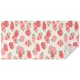 thumbnail image 1 of Strawberry Plants Fruit Light Pink Pattern Rectangle Tablecloth 60"x120",Waterproof Polyester Rectangle Table Cloth, Wipeable Spillproof Polyester Tablecloth for Dining, Camping, Indoor and Outdoor, 1 of 6