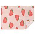 thumbnail image 1 of Strawberry Plants Fruit Light Pink Pattern Rectangle Tablecloth 60"x84",Waterproof Polyester Rectangle Table Cloth, Wipeable Spillproof Polyester Tablecloth for Dining, Camping, Indoor and Outdoor, 1 of 5