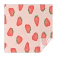 thumbnail image 1 of Strawberry Plants Fruit Light Pink Pattern Square Tablecloth,Waterproof Square Table Cover,Wipeable Spillproof Washable Table Cover for Home Kitchen Party Decor 42"X42"(107x107cm), 1 of 6