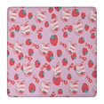 thumbnail image 1 of Strawberry Plants Fruit Milk Box Square Fitted Tablecloth with Elastic Edge,Square Table Cover,Washable Elastic Table Cover for Home Kitchen Party Decor 36"x36", 1 of 6