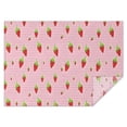 thumbnail image 1 of Strawberry Plants Fruit Polka Dot Pink Pattern Rectangle Tablecloth 60"x84",Waterproof Polyester Rectangle Table Cloth, Wipeable Spillproof Polyester Tablecloth for Dining, Camping, Indoor and Outdoor, 1 of 5