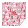 thumbnail image 1 of Strawberry Plants Fruit Rabbit Checkered Square Tablecloth,Waterproof Square Table Cover,Wipeable Spillproof Washable Table Cover for Home Kitchen Party Decor 52"x52"(132x132cm), 1 of 6