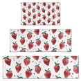 thumbnail image 1 of Strawberry Plants Fruit Watercolor Kitchen Rugs Sets Of 3,Kitchen Runner Rugs Non Skid Washable,Decorative Kitchen Floor Mats for Kitchen,Sink,Laundry,17"x30"+ 17"x47" + 17"x59", 1 of 6