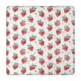 thumbnail image 1 of Strawberry Plants Fruit Watercolor Square Fitted Tablecloth with Elastic Edge,Square Table Cover,Washable Elastic Table Cover for Home Kitchen Party Decor 34"x34", 1 of 6