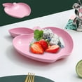 thumbnail image 1 of Wheast Straw Apple Plates, Creative Living Room Snack Plates, Multi-Use Tableware with Vinegar Dish, Space-Saving Stackable Design, 1 of 8