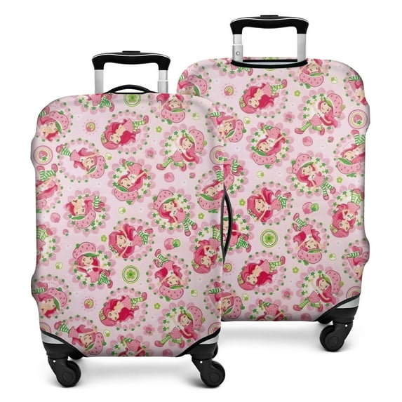 Strawberry Princess Pattern Luggage Cover Fashion Suitcase Cover Baggage Covers Fit 25-28 Inch Luggage (Go Travel)