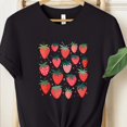 thumbnail image 1 of Strawberry Print T-shirt, Botanical Summer Shirt All Size S-5Xl, 1 of 5