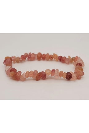 Strawberry Quartz Natural Healing Bracelet Chip Bracelet