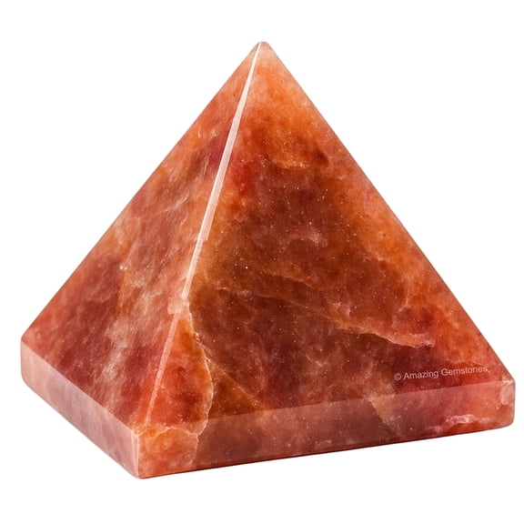 Strawberry Quartz Pyramid Crystal Healing Stones - 1.5" Pyramid