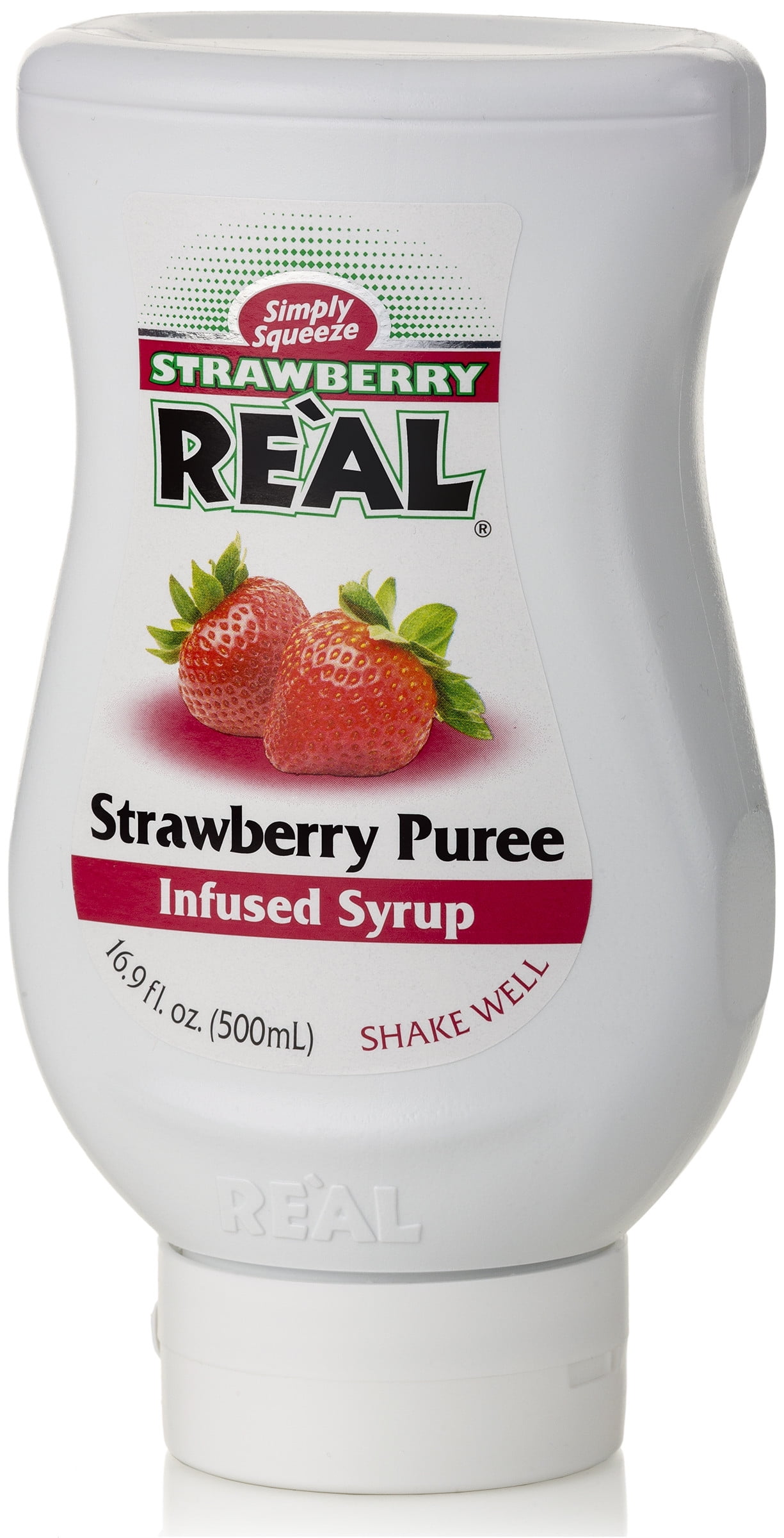 Strawberry Real Strawberry Puree Infused Syrup, 16.9 Fl Oz