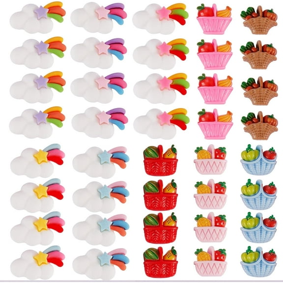 Strawberry Resin Slime Charms Cherry Flatback Charms for Jewelry Making Home Decoration Scrapbooking Embellishment