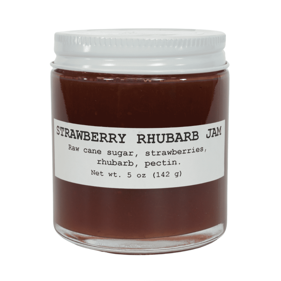 Strawberry Rhubarb Jam, 5 oz Craft, Gourmet, Unusual Jams & Jellies Made in West Virginia, USA