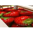 thumbnail image 1 of Strawberry Rugs, Red Rugs, Kitchen Rug, Modern Rug, Entry Rug, Round Rug, Housewarming Gift, Runner Rug, Gift For The Home, Large Rug, 3.3'x5' - 100x150 cm, 1 of 4