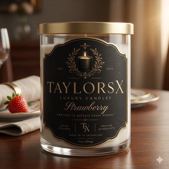 Strawberry Scented Candles (14Ounces)