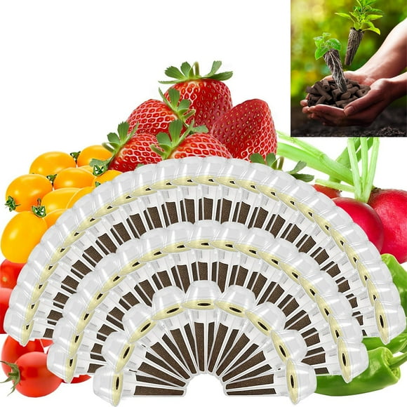 Strawberry Seed Pod Kit for AeroGarden, idoo, Ahopegarden with Red Strawberry, Radish, Green Pepper, Red HeirloomCherry Tomato, Golden Harvest Cherry Tomato - Compatible with All Hydroponics (50-Pod)
