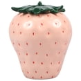 thumbnail image 1 of Strawberry Shaped Ceramic Jar with Lid for Candy Cookies Tea Coffee Storage Decorative Kitchen Desktop Ornament Vase, 1 of 6