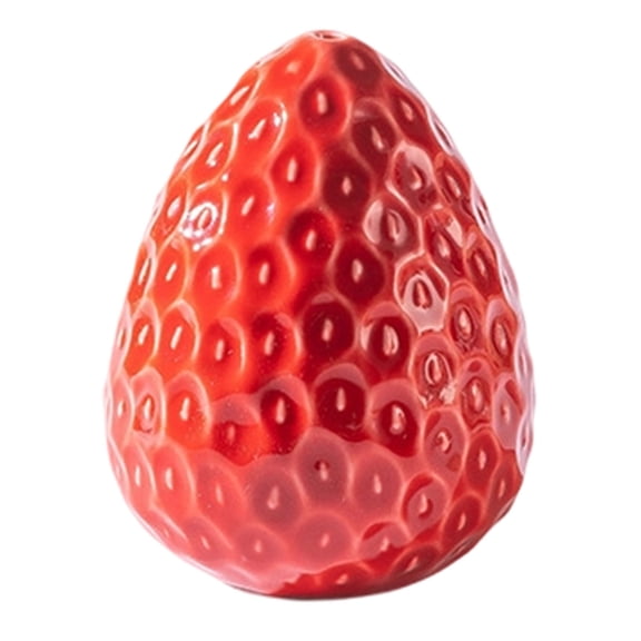 Strawberry-Shaped Ceramic Salt and Pepper Shakers, Modern Cute Country Look Kitchen Shakers with Holes, Farmhouse Decor for Dining Table & Restaurant Serving